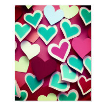 抽象芸術カラフル紙ハート