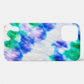 抽象芸術カラフル絞り染めパターンがくしゃくしゃのwhに Case-Mate iPhoneケース (裏面 (横))