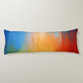 抽象芸術カラフル絵画の ボディピロー (裏面)