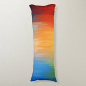 抽象芸術カラフル絵画の ボディピロー (正面縦)