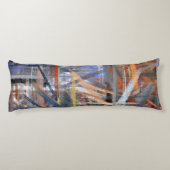 抽象芸術カラフル絵画の#3 ボディピロー (裏面)