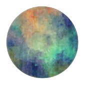 抽象芸術カラフル絵画の#5 カッティングボード (正面)