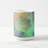 抽象芸術カラフル絵画の#5 コーヒーマグカップ (中央)