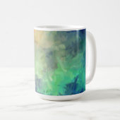抽象芸術カラフル絵画の#5 コーヒーマグカップ (正面右)
