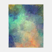 抽象芸術カラフル絵画の#5 フリースブランケット (正面)