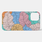抽象芸術カラフル絵画リーフのデザイン背景 Case-Mate iPhoneケース (裏面 (横))