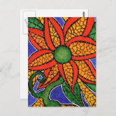 抽象芸術カラフル絵葉書 ポストカード (正面/裏面)