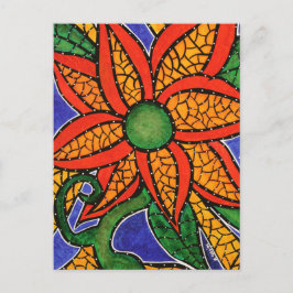 抽象芸術カラフル絵葉書 ポストカード