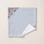 抽象芸術カラフル継ぎ目なしパターン バスタオルセット (ウォッシュタオル)