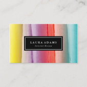 抽象芸術カラフル線 名刺 (正面)