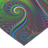 抽象芸術カラフル緩和曲線パターン ショートテーブルランナー (コーナー)