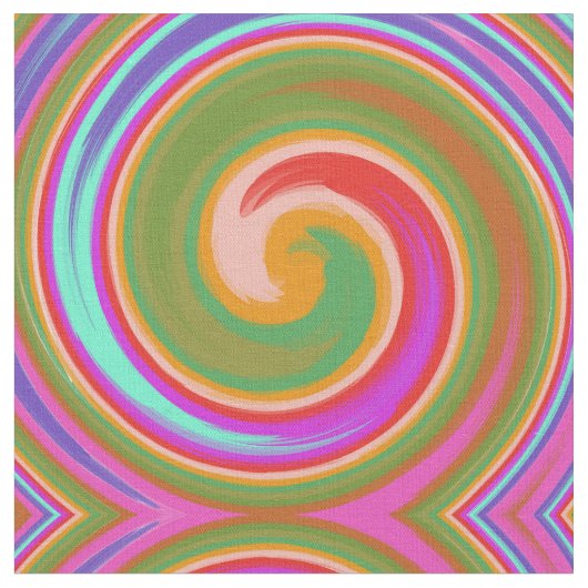 抽象芸術カラフル緩和曲線 ファブリック (クローズアップ)
