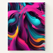 抽象芸術カラフル背景 ノートブック (裏面)