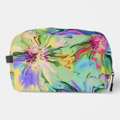 抽象芸術カラフル花化粧品バッグ ドップキット (正面)