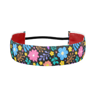 抽象芸術カラフル花柄アスレティックヘッドバンド アスレチックヘッドバンド