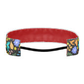 抽象芸術カラフル花柄アスレティックヘッドバンド アスレチックヘッドバンド (裏面)