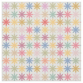 抽象芸術カラフル花柄 ファブリック