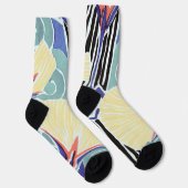 抽象芸術カラフル花柄E.A.セギー ソックス (右)