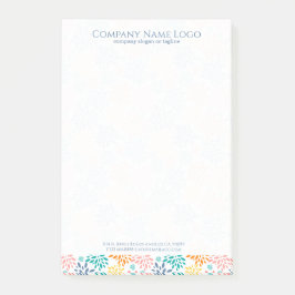 抽象芸術カラフル花模様 ポストイット