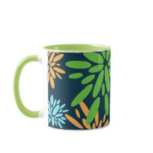 抽象芸術カラフル花火の花マグカップ