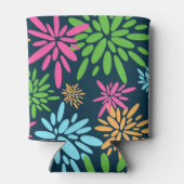 抽象芸術カラフル花火クールの花 缶クーラー (裏面)