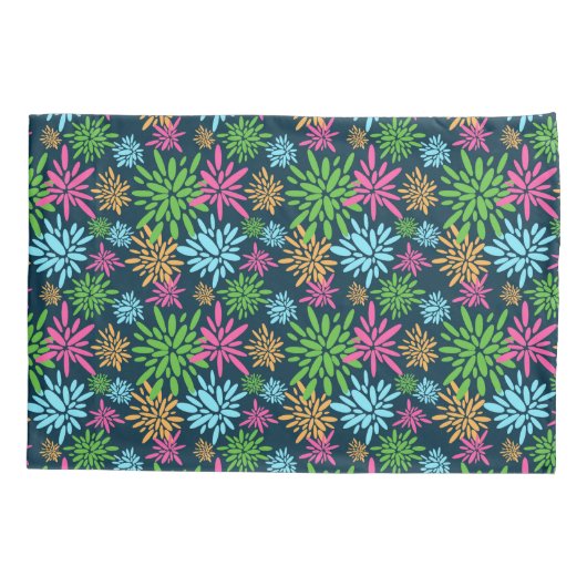 抽象芸術カラフル花火枕 枕カバー (裏面)