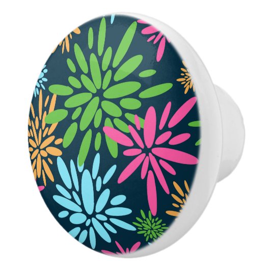 抽象芸術カラフル花火花セラミックプル セラミックノブ (右)