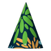 抽象芸術カラフル花火花パーティー帽子 パーティーハット (左)