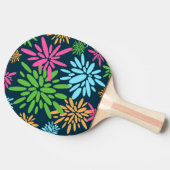 抽象芸術カラフル花火花ピンポン 卓球ラケット (横)