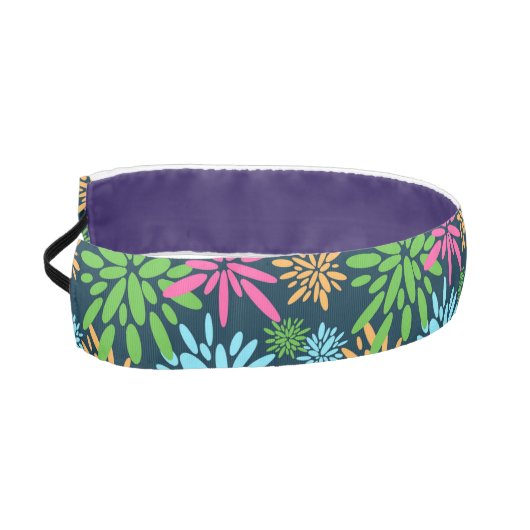 抽象芸術カラフル花火花ヘッドバンド アスレチックヘッドバンド (左)