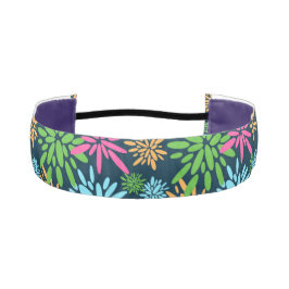 抽象芸術カラフル花火花ヘッドバンド アスレチックヘッドバンド