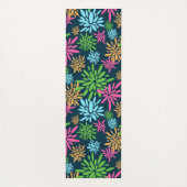 抽象芸術カラフル花火花ヨガマット ヨガマット (裏面)