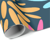 抽象芸術カラフル花火花ラッピング紙 ラッピングペーパー (ロールコーナー)