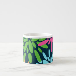 抽象芸術カラフル花火花専門マグカップ エスプレッソカップ