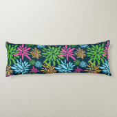 抽象芸術カラフル花火花抱き枕 ボディピロー (裏面)