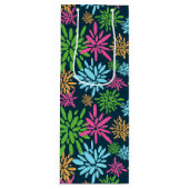 抽象芸術カラフル花火花抱き枕 ワインギフトバッグ (正面)