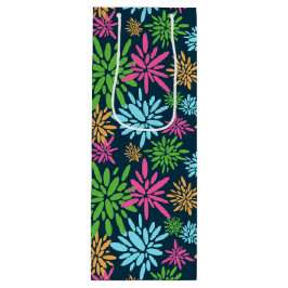 抽象芸術カラフル花火花抱き枕 ワインギフトバッグ