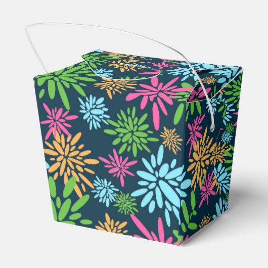 抽象芸術カラフル花火花火花火花火入れ箱 フェイバーボックス (裏面サイド)