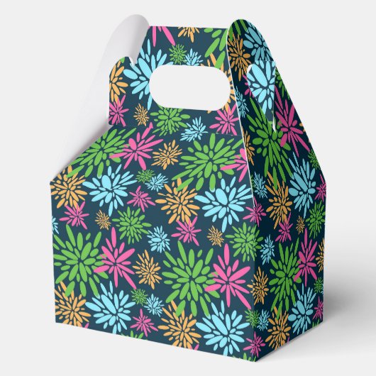 抽象芸術カラフル花火花火花火花火入れ箱 フェイバーボックス (裏面)