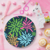 抽象芸術カラフル花火花紙プレート ペーパープレート (パーティー)