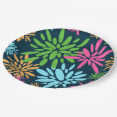 抽象芸術カラフル花火花紙プレート ペーパープレート (アングル)