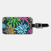 抽象芸術カラフル花火花荷札 ラゲッジタグ (正面横)