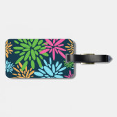 抽象芸術カラフル花火花荷札 ラゲッジタグ (裏面横)