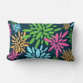 抽象芸術カラフル花火花装飾用クッション ランバークッション (正面)