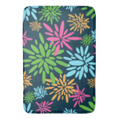 抽象芸術カラフル花火花風呂マット バスマット (正面縦)