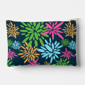 抽象芸術カラフル花火花 アクセサリーポーチ (裏面)