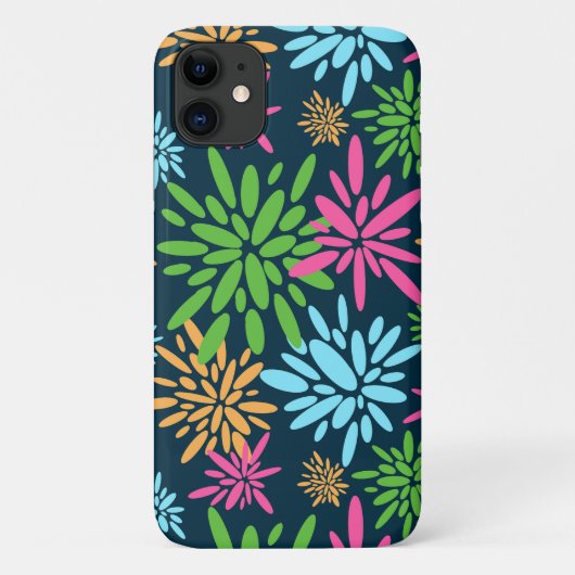 抽象芸術カラフル花火花iPhoneケース Case-Mate iPhoneケース (裏面)