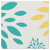 抽象芸術カラフル花継目パターン ファブリック (クローズアップ)