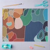 抽象芸術カラフル芸術的アート 薄葉紙 (クラフト)