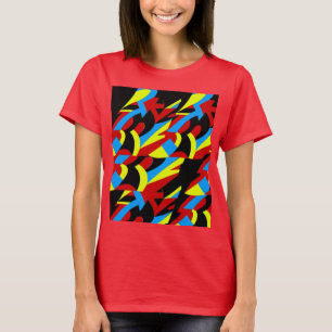 抽象芸術カラフル芸術 Tシャツ
